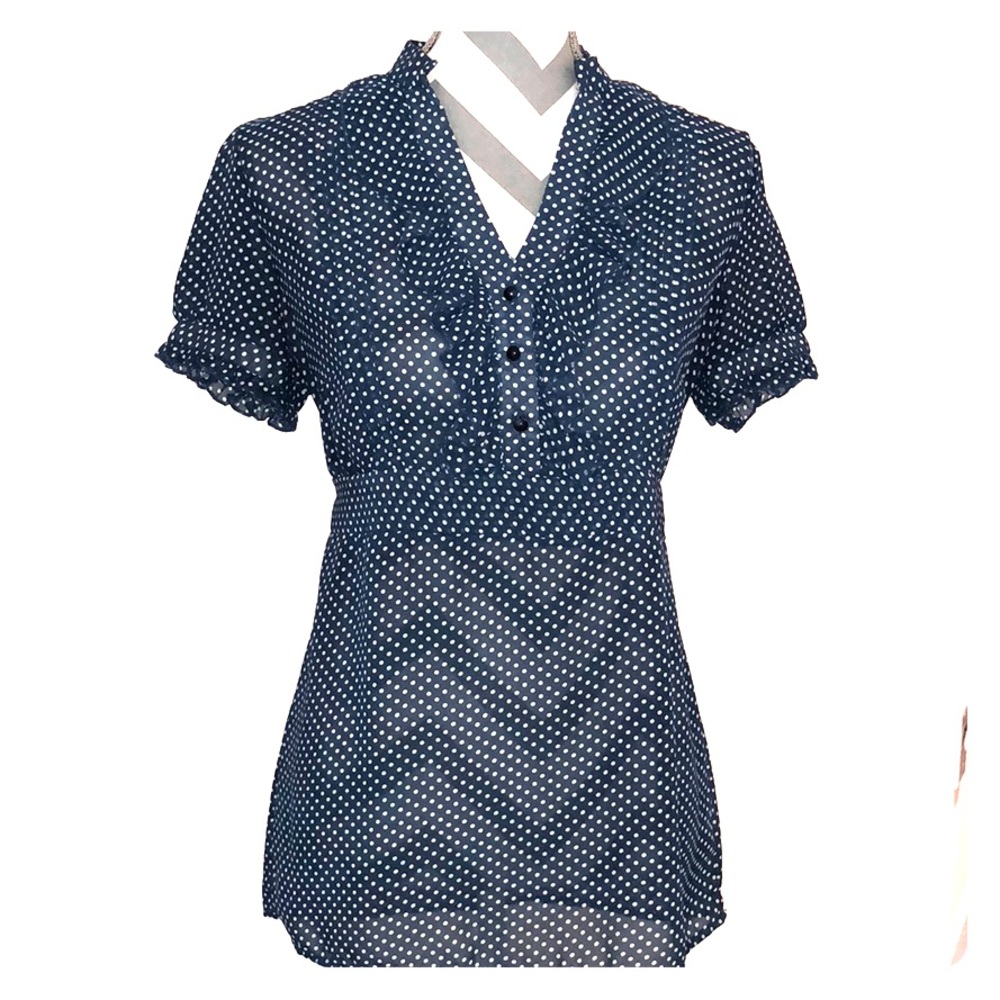 Polka dot Ruffle Top